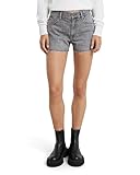 G-STAR Para Mujer Shorts True Denim Raw Edge, Gris (Faded Grey neblina D24376-D537-G324), 27