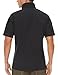 TACVASEN Tactical Shirt for Men Short Sleeve Combat Shirt 1/4 Zip Military with Pockets Army Pullover Soft Paintball Airsoft Police Hiking Black M