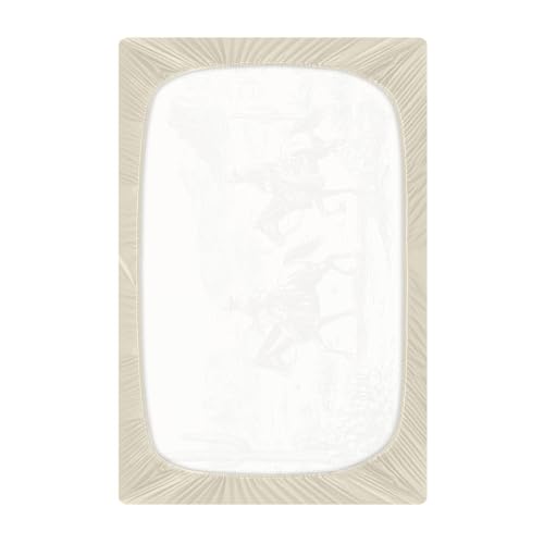Image of Baby Crib Sheet American Wild West Desert Crib Mattress for Boys and Girls Cowboys Playard Sheet Soft Breathable Fitted Baby Mattress Cover 52x28in