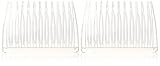Vidal Sassoon 2 Piece Side Combs, Clear, Medium