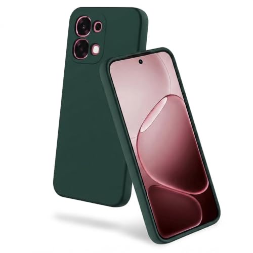 Image of Back Cover Compatible With Vivo T5x 5G /Y51 Pro 5G /iQOO Z11x 5G | Full Camera Protection | Premium Liquid Silicon Case | Flexible Bumper Case for Vivo T5x 5G / Y51 Pro 5G / iQOO Z11x 5G (Green)