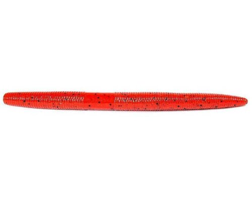 Yamamoto 9-10-302 Senko Worm, 5" 10pk, Red with Large Black & Large