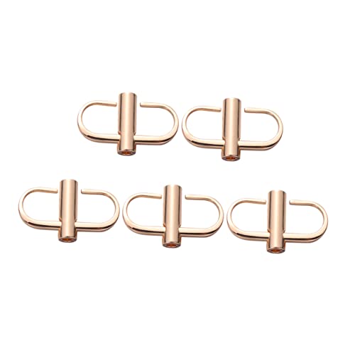 iplusmile 5pcs Metal Buckle Chain Strap Adjustment Slide Buckles Screw Fastening for Handbag Diy Accessories Gold Color Suitable for Backpack and Suitcase