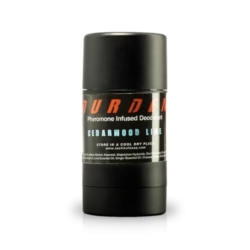 Durden Natural Deodorant for Men - Pheromone Infused, Aluminum Free, Cedarwood Scent
