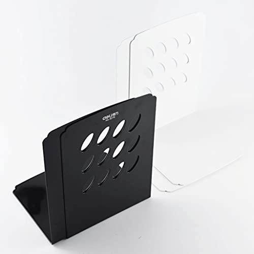 sujetalibros de Escritorio Libro End Simple Sookend and Pretty Book Finaliza la decoración del hogar Disposición de la Oficina de la Oficina de Metal Antideslizante Negro decoración del hogar Cover