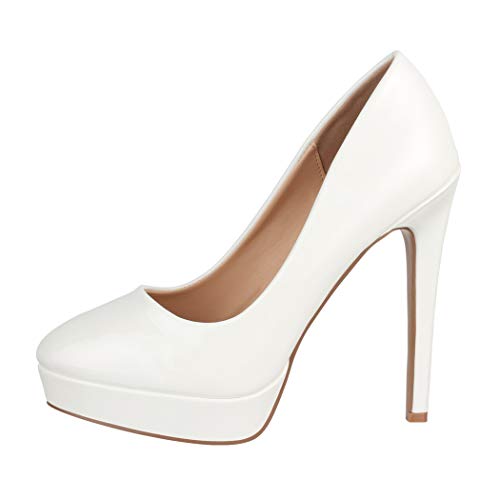 Elara Plateau Pumps Damen High Heels Stiletto Spitz Schuhe Chunkyrayan C-1...