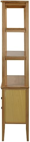 Edison Bookcase with Drawers with Solid American Maple