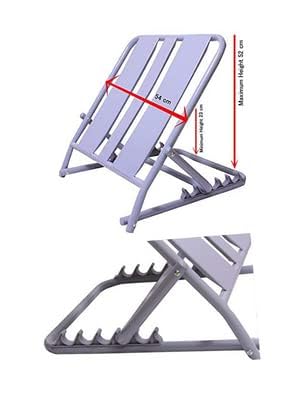 Saini_MEDICOS - Soporte de espalda ajustable, resistente al óxido y fácil de usar, ideal para pacientes postrados en cama, promueve un cómodo sentado