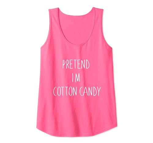 Disfraz divertido de Halloween de Pretend I'm Cotton Candy Last Minute Camiseta sin Mangas