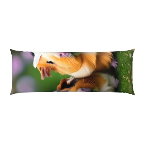 Cochons d'Inde imprimés sur housse de coussin de corps - Cadeau doux et original - 3