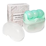 Ice Roller for Face and Eyes Facial Skin Care Tool 2-in-1 Ice Roller for Face & Eyes - Reduces Puffiness, Relieves Migraines, with Travel Case - Ideal Gift for Women (Green)