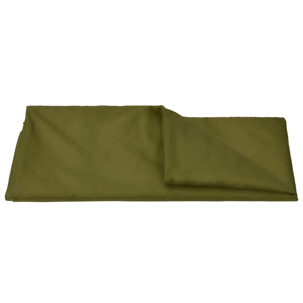 Outdoor-Tarp 3x2,85 m Grün, Mehrzweck Plane aus 180T Polyester mit PA-Beschichtung, Leichtes Zubehör für Camping und Hängematte, Inklusive 6 Heringe und 6 Abspannseile