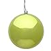 Vickerman 485453-6 Lime Shiny Ball Christmas Tree Ornament (4 pack) (N591573DSV)