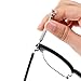 1 Pair Glasses Replacement Temple Black Eyeglasses Arms Legs Glasses Repair Kit Eyeglasses Replacement Accessories DIY Temples with Screws Washers Screwdrivers Nose Pads (5.51x0.2 inches)