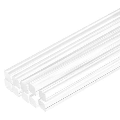 Image of MECCANIXITY 10pcs Acrylic Square Rods 1 /16 inchx10 inch Acrylic Dowel Rods Sticks