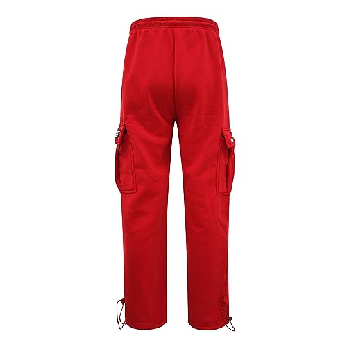 Pantalon de course pour homme molleton chaud survêtement ample de sport - 2
