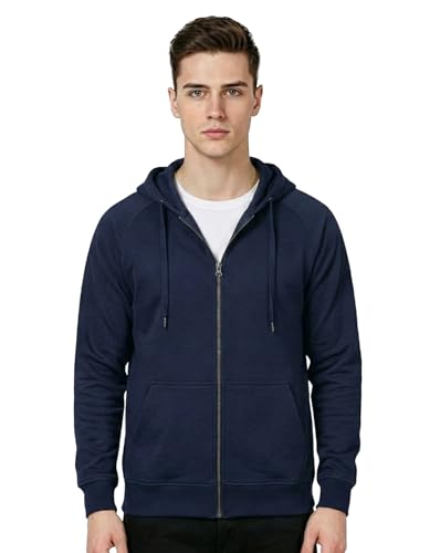 Image of AWG ALL WEATHER GEAR Hoodies for Men | Men's Solid Hooded Sweatshirt | Winter Wear | Pullover | Jackets for Men Stylish | Zipper Hooded Sweatshirt