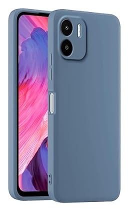 HULLIN Colorful Silicone Phone Case Cover, Suitable for Redmi A1 / Redmi A2 (6.52") - Lavender Grey