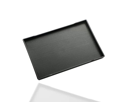 VCREATC Small Black Mini Serving Tray (8.5 x 6.3 inch)