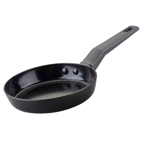 Fackelmann Pfanne 14cm Statement – Keramik beschichtete MINI-Pfanne - Recyceltes Aluminium mit Antihaft-Beschichtung – Für alle Herdarten außer Induktion, PFAS-frei, Shadow Black