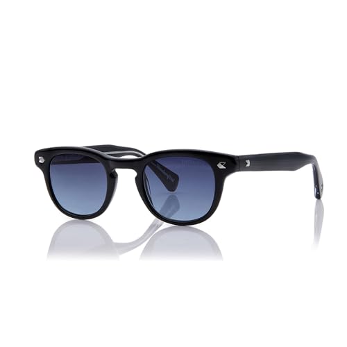 Image of Shisen Fox UMI Unisex Sunglasses with Iconic Design & Smudge Free Lenses, Anti-Reflective Coating & 100% UV Protected Frames with Protective Case & Lens Elixir