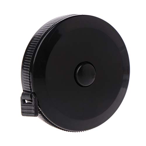 Cinta métrica retractil flexible 1.5 m negra miniatura 2
