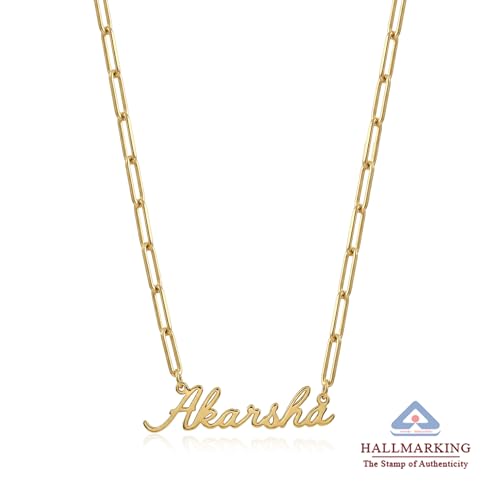Image of TRUESILVER ACPL Personalized 925 Sterling Silver Name Necklace for Women & Girls | Customized Name Pendant Necklace | Custom Jewelry Gift for Birthday Anniversary Wedding