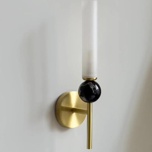 Image of Glowave Modern Luxury Golden Body Acrylic Vertical Design Wall Lamp Lighting Sconce for Living Room Bedroom Bedside - Warm White (9017-GD)