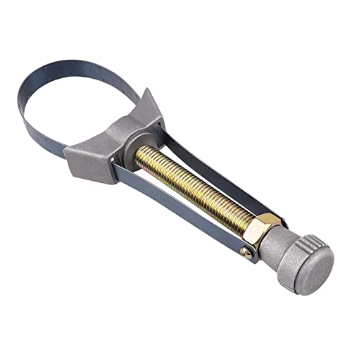 Altamejor Clé À Filtre À Huile Avec Bande En Aluminium Réglable (60 mm-120 mm) Clé À Bande Pour Moto, Voiture, Camion Outil Universel