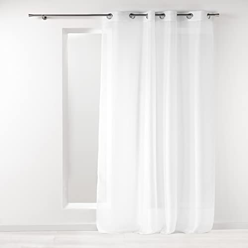 ROOM99 Cortina Con Ojales Plateados Aura, 180 X 280 Cm De Ancho X Alto