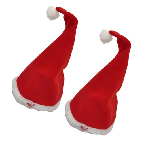HINAYOSAN Automatisch schwingende Weihnachtsmütze, 2 Stück,...