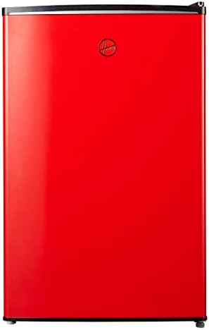 Hoover 160L Single Door Compact Refrigerator with Freezer Compartment - Mechanical Control, Adjustable Thermostat,1 Removable Shelf, Defrost Feature, 1 Year Warranty, Red- HSD-K160-R