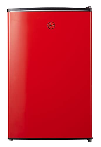 Hoover 160L Single Door Compact Refrigerator with Freezer Compartment - Mechanical Control, Adjustable Thermostat,1 Removable Shelf, Defrost Feature, 1 Year Warranty, Red- HSD-K160-R
