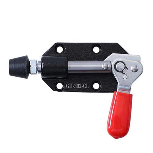 Loquet à bascule push pull en acier pour serrage horizontal et travaux de menuiserie - 4