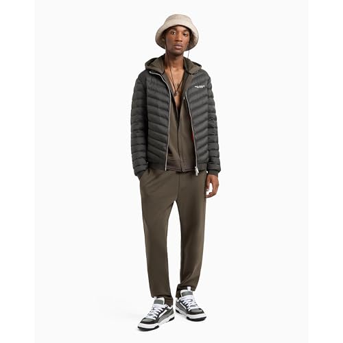 Armani Exchange Men's Quilted Milano/New York Logo Zip-up Nylon Jacket2