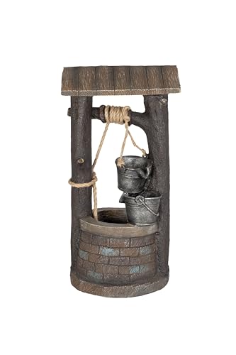 Image of Easy Fountain Wishing Well incl LEDs Day & Night Solar Battery Water Feature
