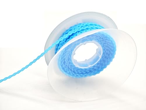 Orthodontic Dental Elastic Ultra Power Rubber Chains Multi-Colors Rubber Chains for Braces Power Dental Orthodontic (Light Blue, Close)