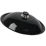 BIUDECO Emaillierter Pfannendeckel Hitzebeständig Spritzschutzfrei mit Anti heißem Griff Praktischer Topfdeckel für Bratpfannen und Kochtöpfe im Haushalt