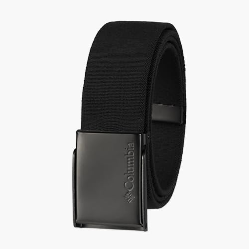 Image of Columbia Men's Military Plaque Buckle Fabric Belt- One Size 42 inch Length - Everyday and Outdoor Wear