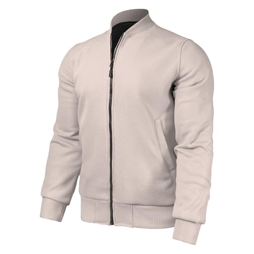 【Giacca Mezza Stagione Uomo – Vestibilità Comoda e Regolabile】 Con cerniera liscia di alta qualità e orlo e polsini a coste elasticizzati, questo giubbotto estivo uomo offre una vestibilità personalizzabile e confortevole. Ideale come giacca sportiva uomo per attività all'aperto come trekking, ciclismo o baseball.