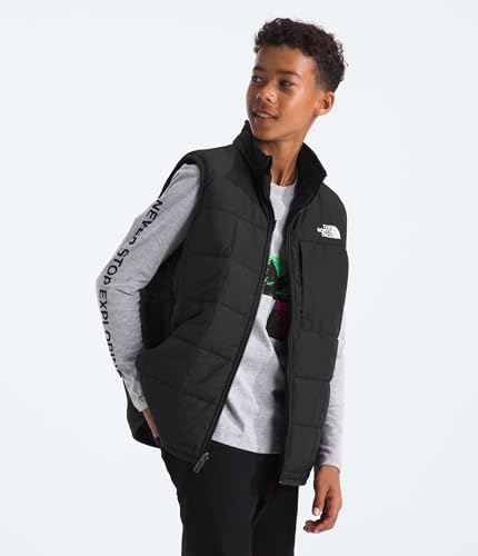 THE NORTH FACE Boys Reversible Shasta Vest | Midweight Puffer Vest With Synthetic Insulation, Fleece Lining & Water Repellent2