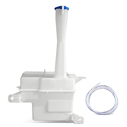 Auto Dynasty HY1288102 Factory Style Car Windshield Washer Reservoir Tank - Reservoir Cap | Washer Fluid Pump - Compatible with Elantra Sedan 07-10, White