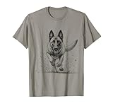 Belgian Malinois Running Design For Dog Owner T-Shirt
