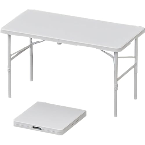 Lidzopas Tavolo pieghevole da campeggio, pieghevole, multifunzione, regolabile in altezza, con maniglia, tavolo da giardino, pieghevole, per campeggio, giardino, balcone, festival, 120 x 60 cm