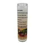 Veladora de rezo San José Dormido unscented candle, hermosa oración al reverso en español, sin esencia oz tall candle