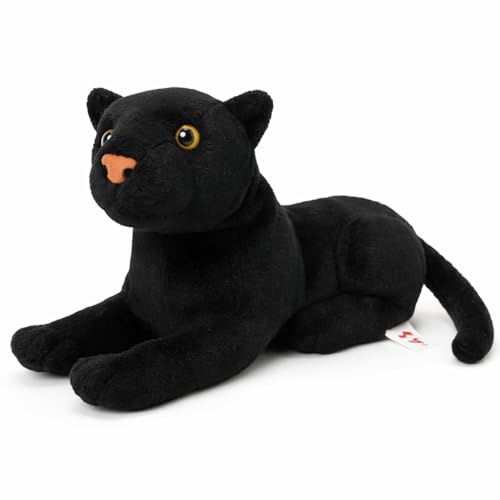 Image of Black Tiger Soft Toy for Kids | Plush Soft Toy for Baby Boys & Girls | Black Panther Stuffed Animal | Best Gift for Children | Black Color, 30 cm Length