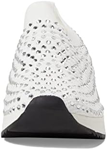 Kenneth Cole REACTION Women's Cameron Jewel Jogger Sneaker, White, 7 | Image 5