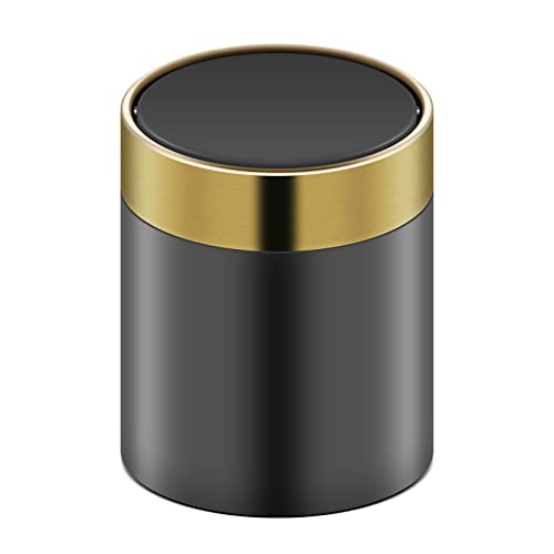 Kingchilla Kleiner Mülleimer mit Deckel (schwarz) Cover