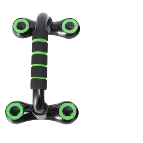 EXAOMBLE 1pair Pushup Bars for Home Gyms Portable - Pushup Frame for Muscle Training Lightweight Stands for Men Chest Shoulders Triceps Back Workouts Green Black