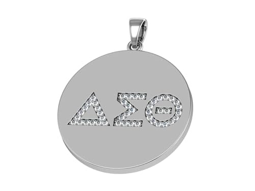 King Greek DELTA SIGMA THETA �X�^�[�����O�V���o�[ �T�[�N���y���_���g 18�C���` DST-P003, �X�^�[�����O�V���o�[, �L���[�r�b�N�W���R�j�A